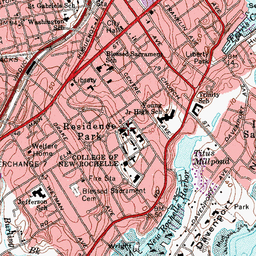 Topographic Map of Mooney Center, NY