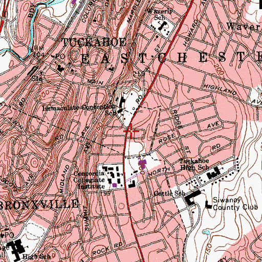 Topographic Map of Koepchen Hall, NY