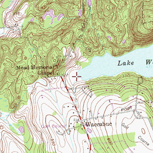 Topographic Map of Long Pond Preserve, NY