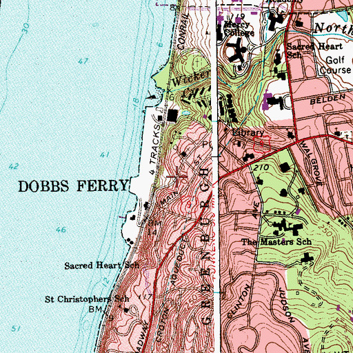 Topographic Map of Memorial Park, NY