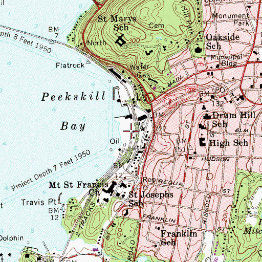 Topographic Map of Riverfront Green, NY