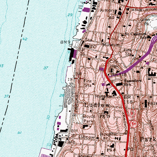 Topographic Map of Assyrian Church of the East, NY