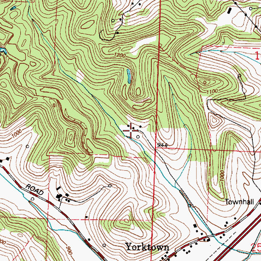 Topographic Map of Joyce Post Office (historical), OH