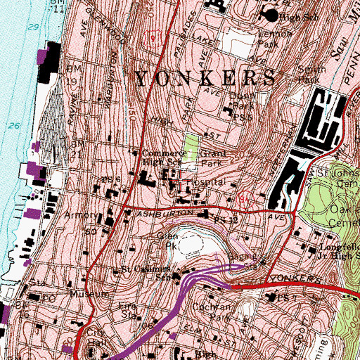 Topographic Map of Monastery of the Blessed Sacrament, NY