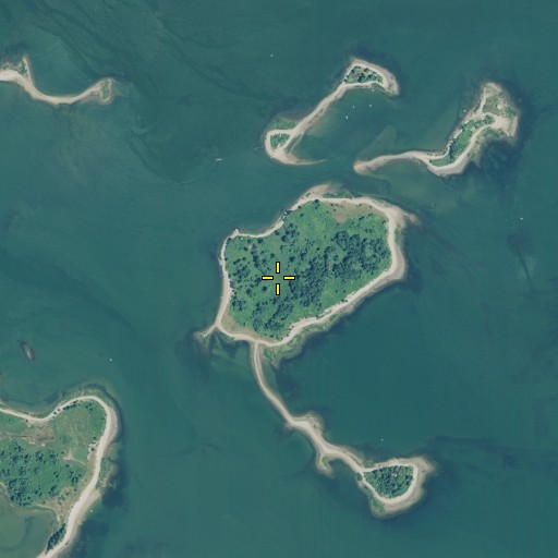 Aerial/Satellite Image of Chimon Island, CT