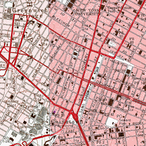 Topographic Map of Little Italy, NY