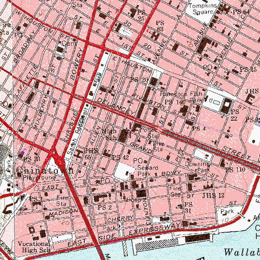 Topographic Map of Good Samaritan Dispensary (historical), NY