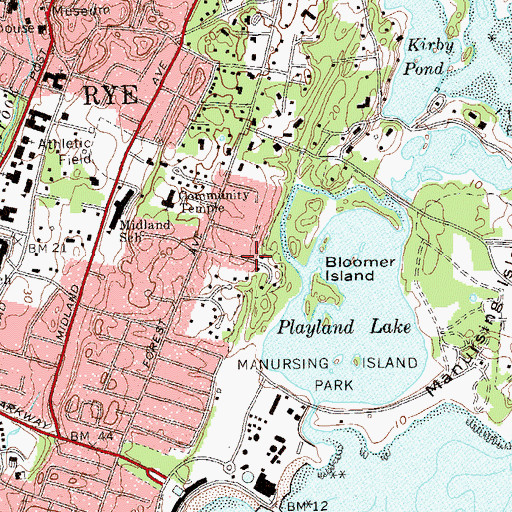 Topographic Map of Noble School (historical), NY