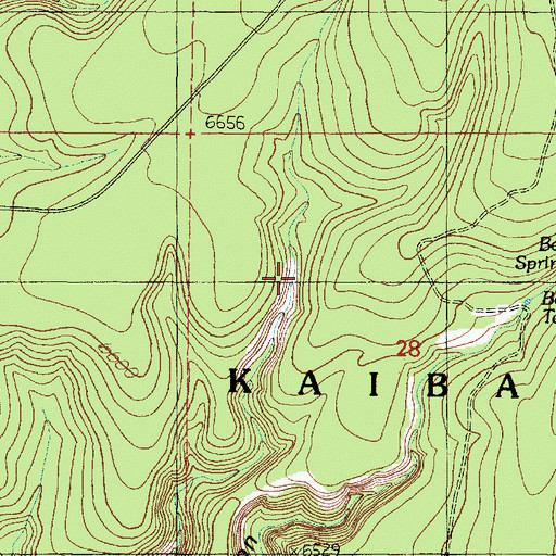 Topographic Map of Overland Road Historic Trail, AZ