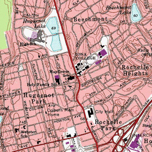 Topographic Map of Murphy Center, NY