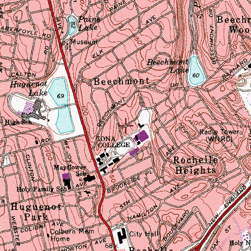 Topographic Map of Campaign House, NY