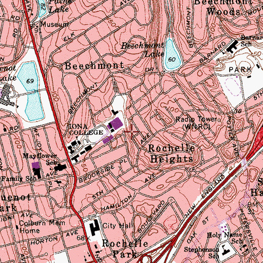 Topographic Map of Managment House, NY