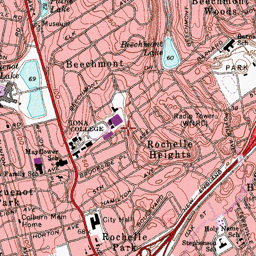 Topographic Map of Education House, NY