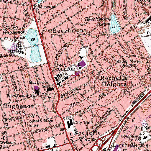 Topographic Map of Speech Communications House, NY