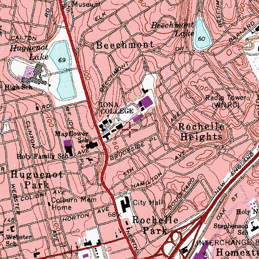 Topographic Map of History House, NY