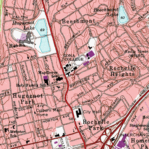Topographic Map of Philosophy House, NY