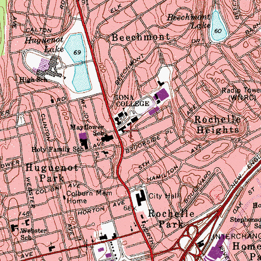 Topographic Map of Edmund House, NY