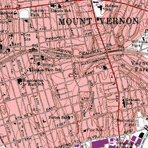 Topographic Map of Church of the Apostolic Faith, NY