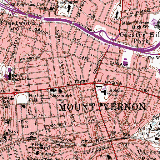 Topographic Map of Friendship Unified Free Will Church, NY