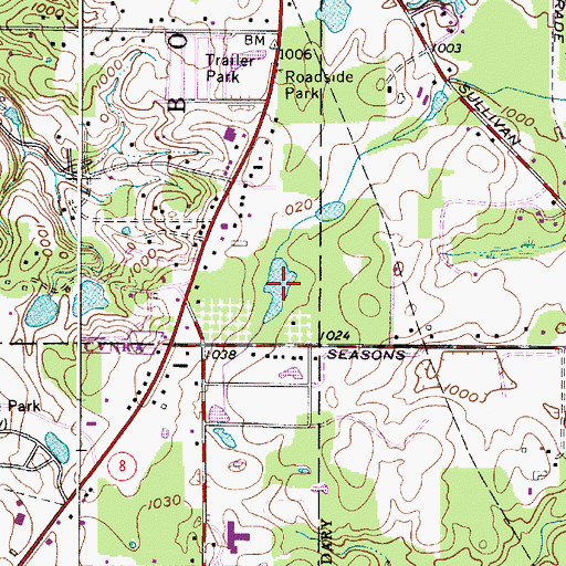 Topographic Map of Sobczak Lake, OH
