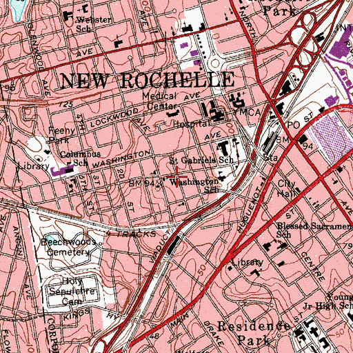 Topographic Map of Eden French Speaking Church, NY
