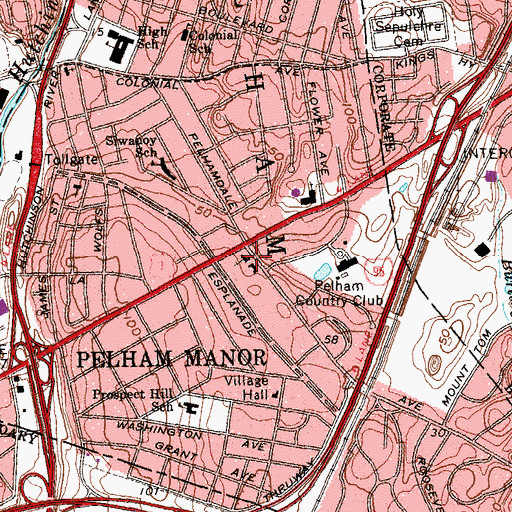 Topographic Map of Korean Presbyterian Church, NY