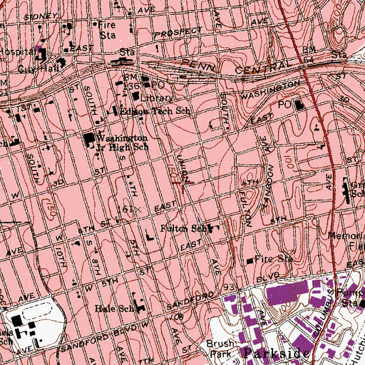 Topographic Map of Church of God of Mount Vernon, NY