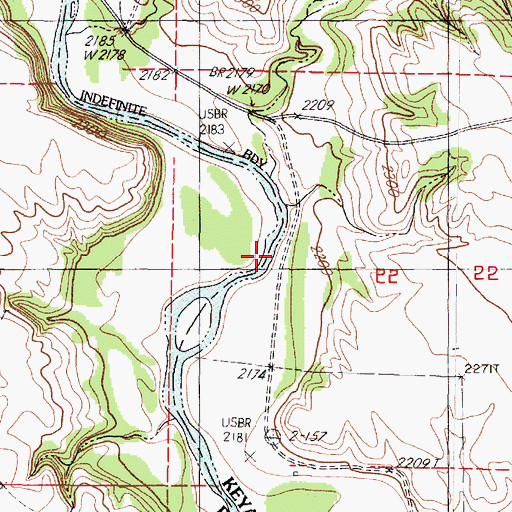 Topographic Map of Egelhoffs Rapid, NE