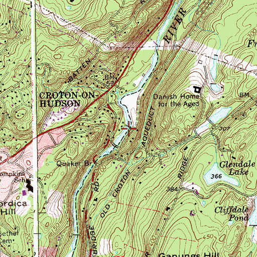 Topographic Map of Black Rock Park, NY