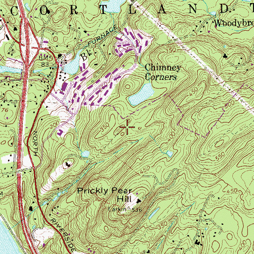 Topographic Map of Brinton Brook National Audubon Society Sanctuary, NY