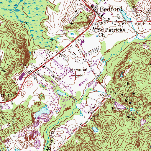 Topographic Map of La Roe Airport (historical), NY