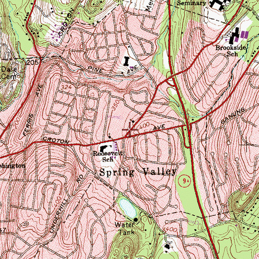 Topographic Map of Ossining Fire Department Independent Hose Company 6, NY