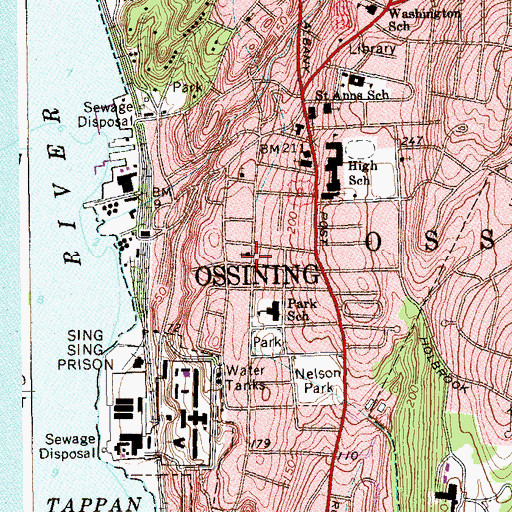 Topographic Map of Star of Bethlehem Baptist Church, NY