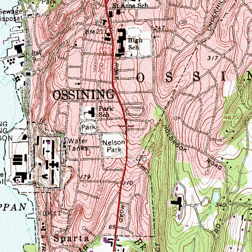 Topographic Map of Park Professional Center, NY