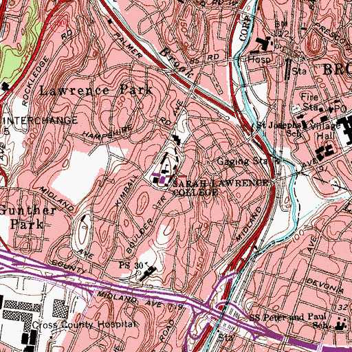 Topographic Map of MacCracken Center, NY