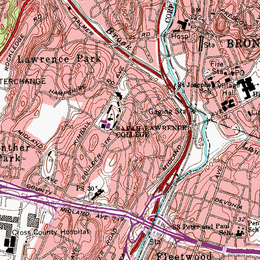 Topographic Map of Lyles House, NY