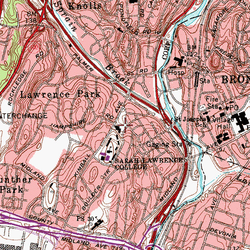 Topographic Map of Sheffield House, NY