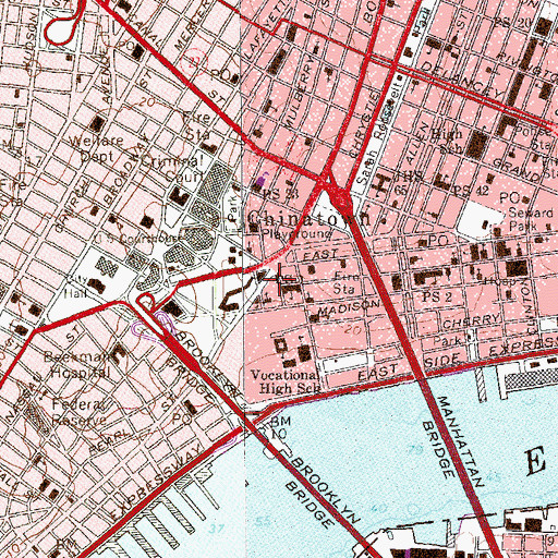 Topographic Map of First Shearith Israel Graveyard, NY