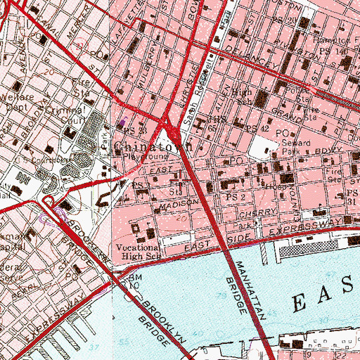 Topographic Map of First Chinese Presbyterian Church, NY