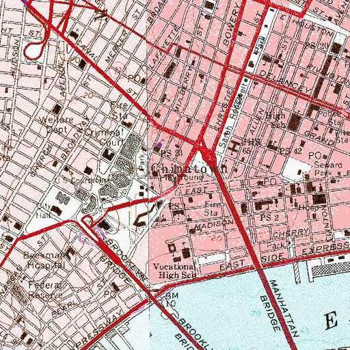 Topographic Map of Metro Communications Center, NY