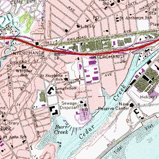 Topographic Map of Clinton Park, CT