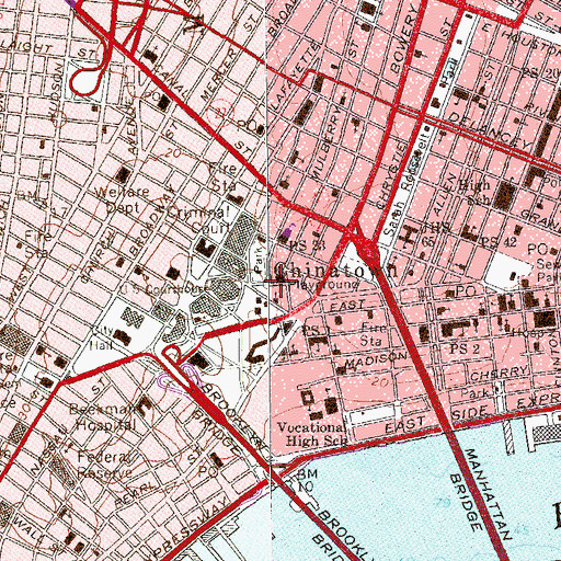 Topographic Map of Church of the Transfiguration, NY