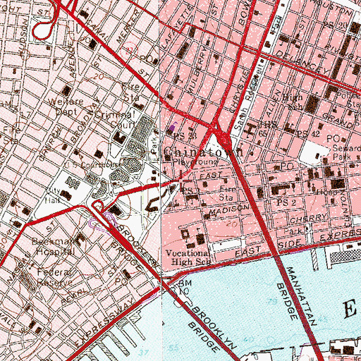 Topographic Map of Chatham Square, NY