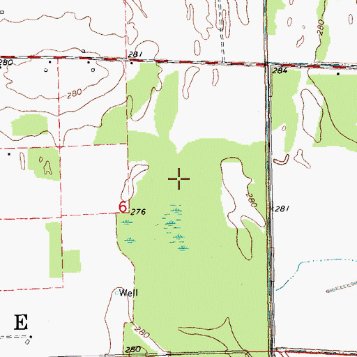 Topographic Map of Township of Cache-Wilson, AR