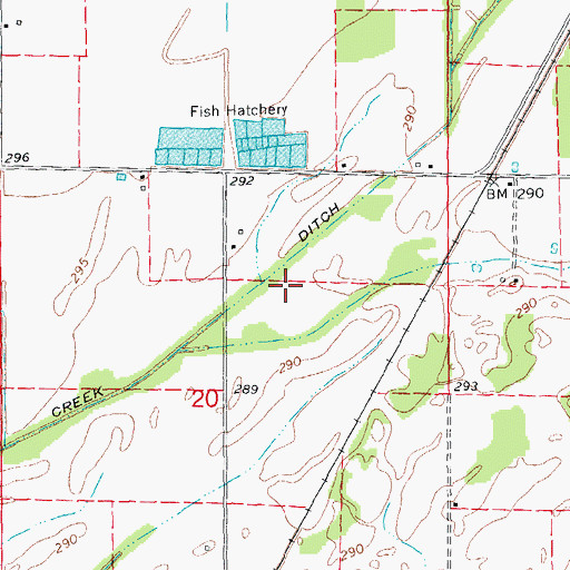 Topographic Map of Township of Cleveland-North Kilgore, AR