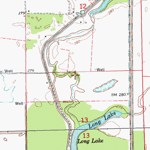 Topographic Map of Township of Gleghorn-South Kilgore, AR