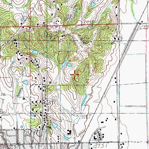 Topographic Map of Township of North Saint Francis, AR