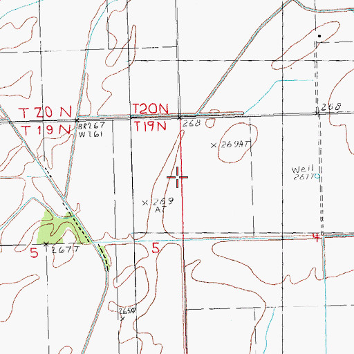 Topographic Map of Township of Payne-Swain, AR