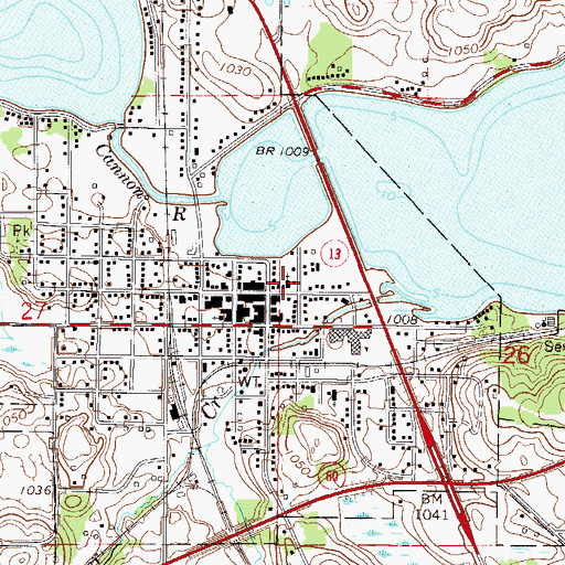 Topographic Map of United Methodist Church, MN