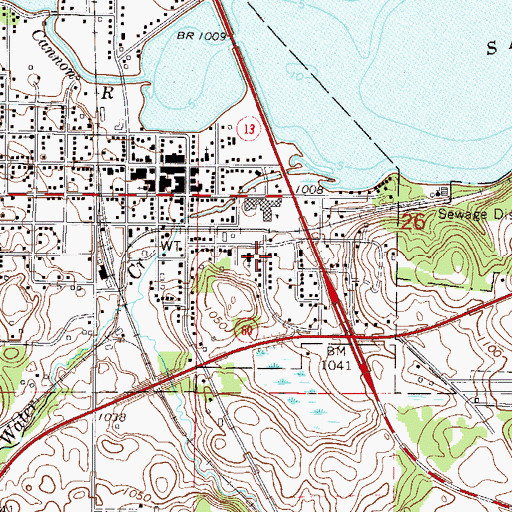 Topographic Map of Holy Trinity Catholic Church, MN